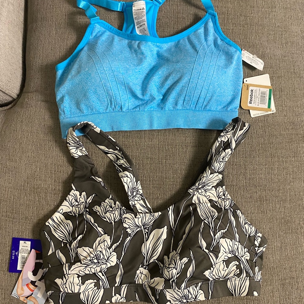 Blue and Black Sports Bras for Intimates & Sleepwear
